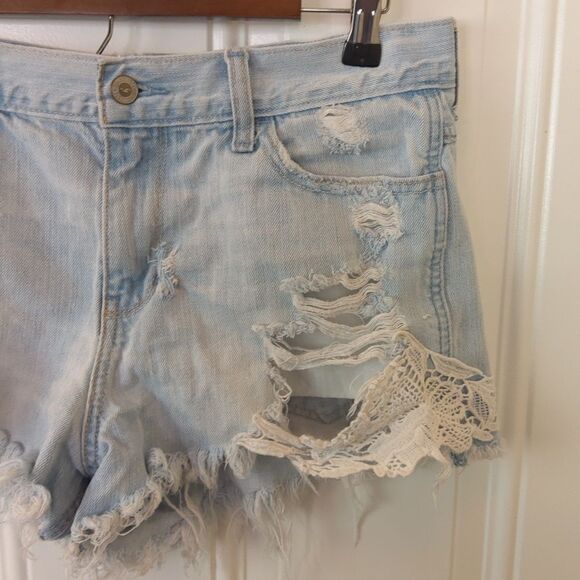 Hollister short short high-rise destroyed five pocket booty shorts - Picture 4 of 16